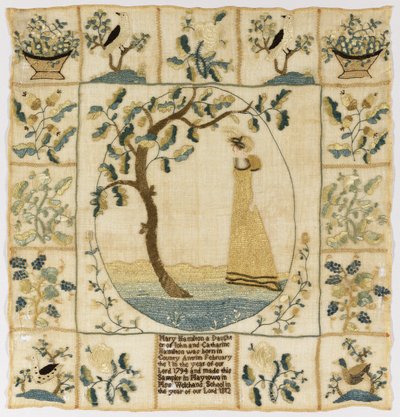 Sampler by American Mary Hamilton